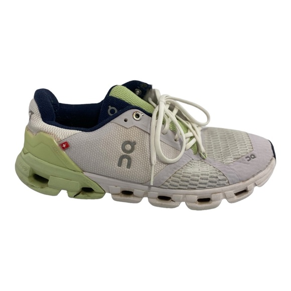 On Cloud Cloudflyer 4 Womens Running Shoes White/Navy/Green Size 8.5 Shoes - Picture 8 of 10